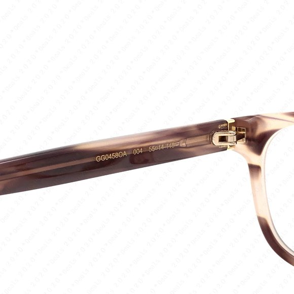 GUCCI Women’s GG0458OA 004 55mm Havana Gold Eyeglasses - Picture 8 of 9